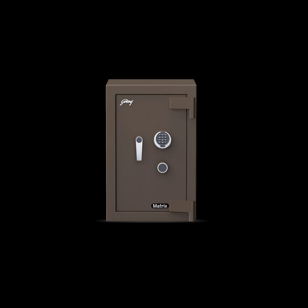 Godrej Matrix 2414 (78L) EL+KL Dual Lock Safe (Coffee Brown)