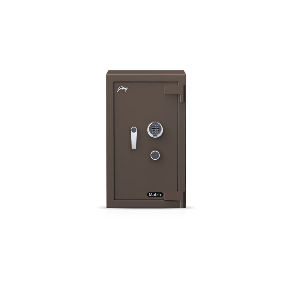 Godrej Matrix 3016 (94L) EL+KL Dual Lock Safe (Coffee Brown)
