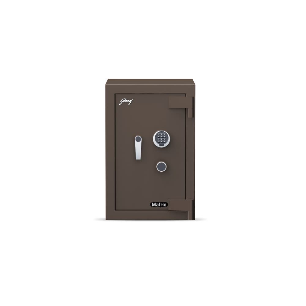 Godrej Matrix 2414 (66L) EL+KL Dual Lock Safe (Coffee Brown)
