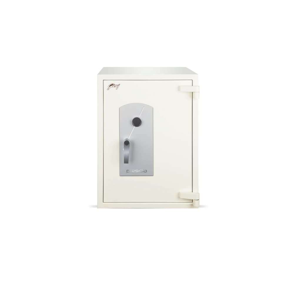 Godrej Presidio 50L Key Lock Home Safe Locker (Ivory)