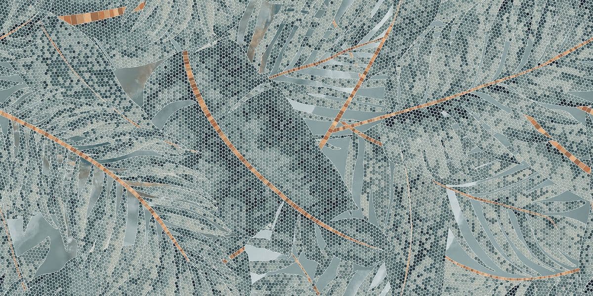 MOFD Premium Crema Fern Decore Vitrified Tile (600x1200mm)