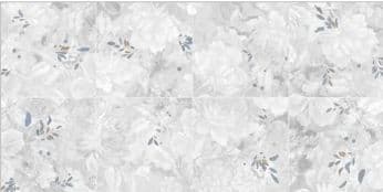 Premium White Floral Vitrified Tile (600x1200mm)