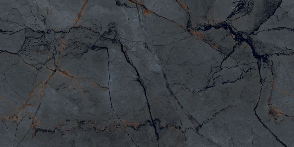 SVDG Premium Dark Charcoal Marble Vitrified Tile (600x1200mm)