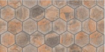 Premium Brown Mandala Decore Vitrified Tile (600x1200mm)