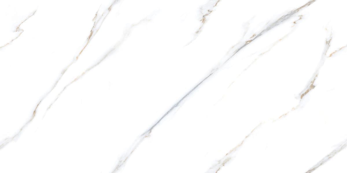 ZWGT Premium White Shimmer Stone-Effect Vitrified Tile (600x1200mm)